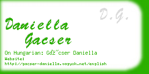 daniella gacser business card
